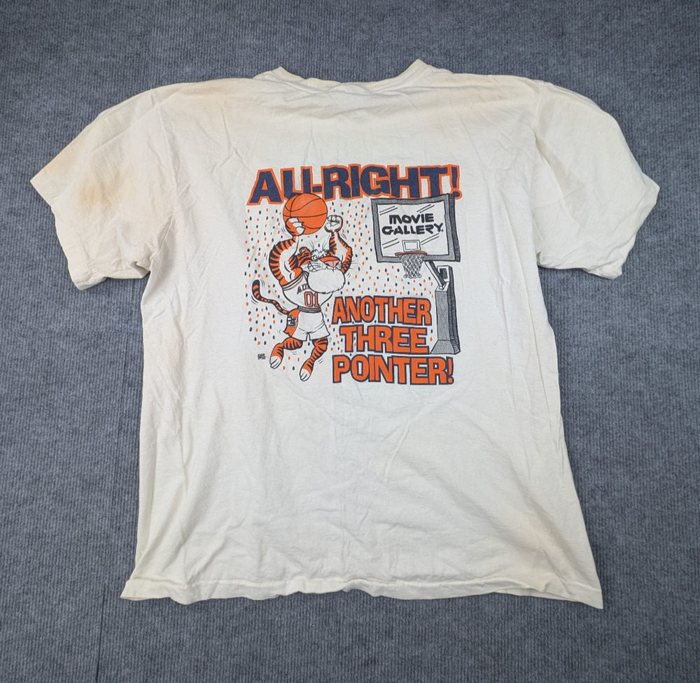Vintage Auburn Movie Gallery Shirt Mens XL Basketball Y2K Collegiate Sports